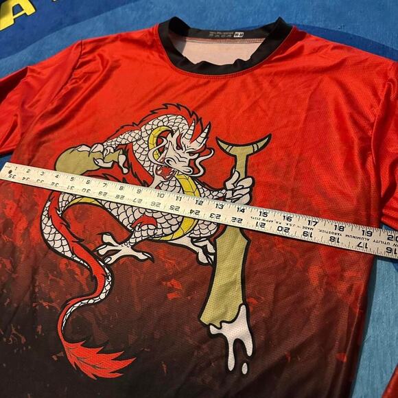 Mekong Dragons Long Sleeve Jersey (Red/Black Gradient) - Picture 3 of 5